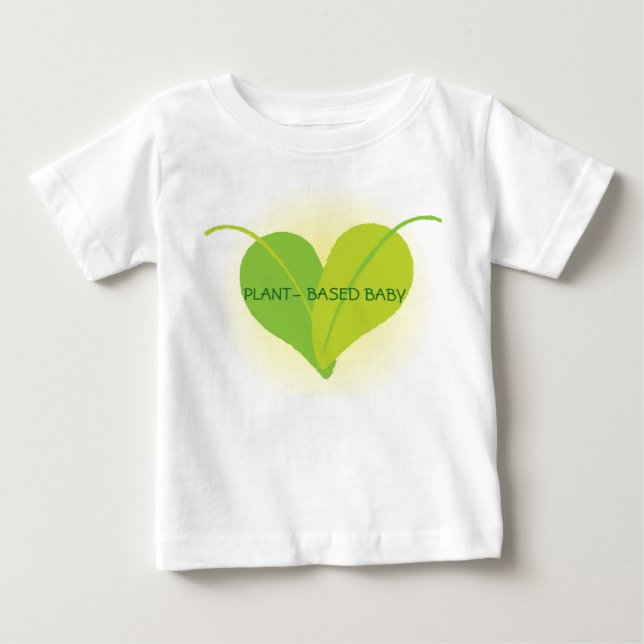 Camiseta De Bebé Ropa Planta-Basada del bebé (Anverso)