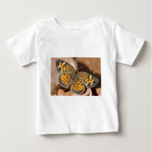 Camiseta De Bebé Ropa y regalos de la polilla marrón y naranja
