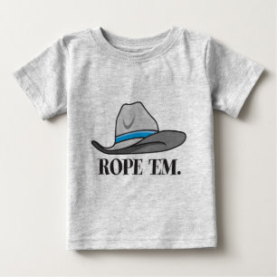 Camiseta De Bebé Rope 'em cowboy