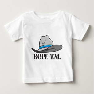 Camiseta De Bebé Rope 'em cowboy