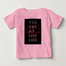Camiseta de bebé rosa