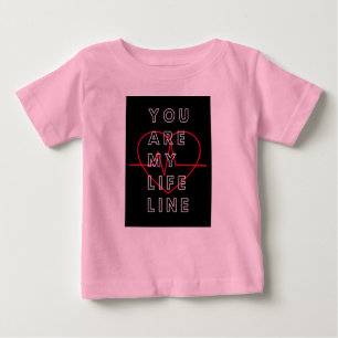 Camiseta de bebé rosa