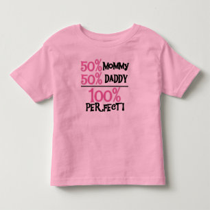 Camiseta De Bebé Rosa 100 Perfecto