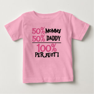 Camiseta De Bebé Rosa 100 Perfecto