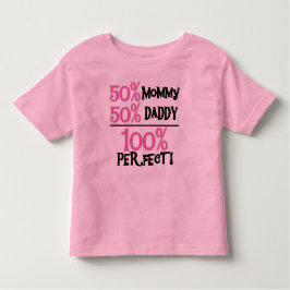 Camiseta De Bebé Rosa 100 Perfecto