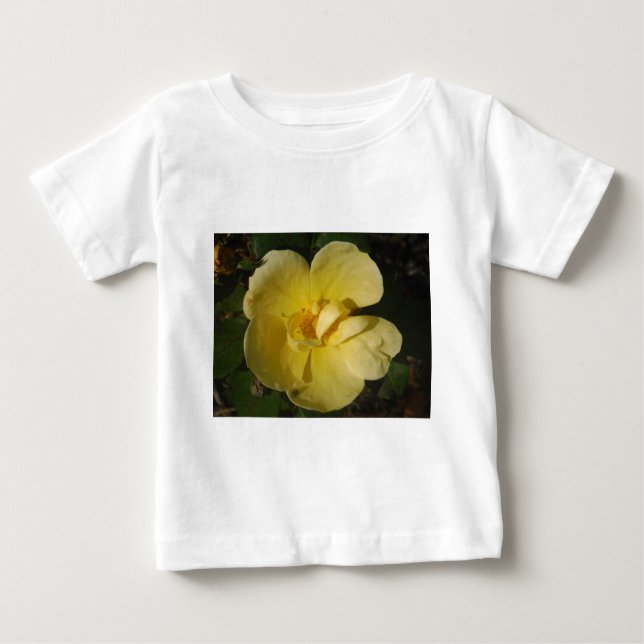 Camiseta De Bebé Rosa amarillo salvaje (Anverso)