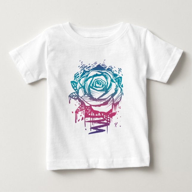 Camiseta De Bebé Rosa Color Caramelo (Anverso)