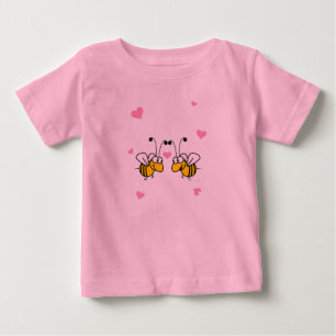 Camiseta de bebé rosa de Bee Mine