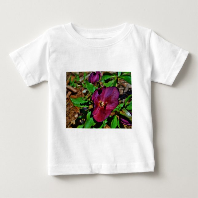 Camiseta De Bebé Rosa de Cuaresma Rosa Borgoña (Anverso)