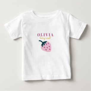 Camiseta De Bebé Rosa de fresa