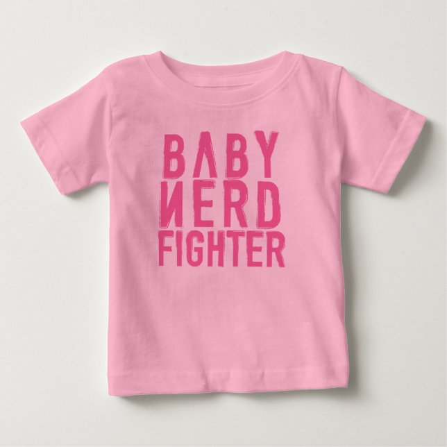 Camiseta De Bebé Rosa de Nerdfighter del bebé (Anverso)