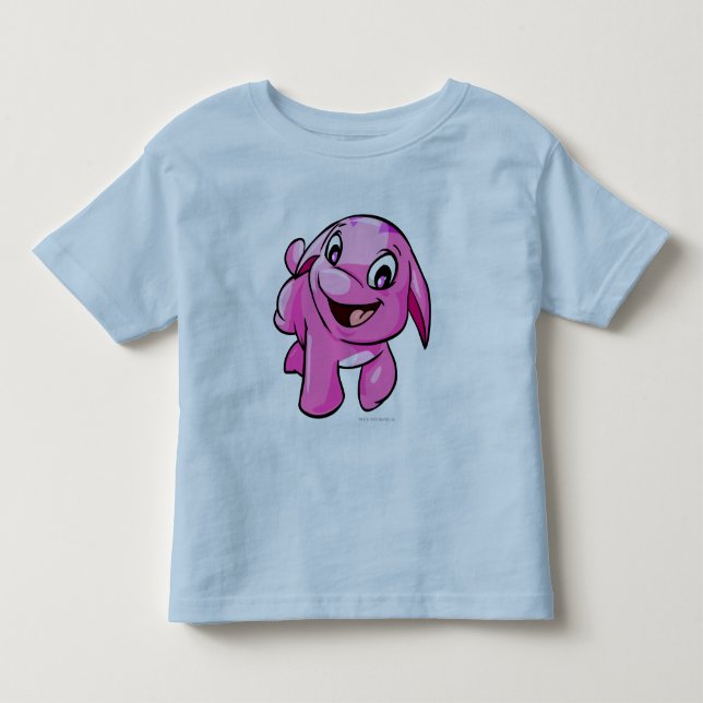 Camiseta De Bebé Rosa de Poogle (Anverso)