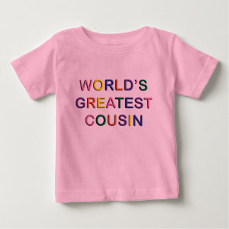 Camiseta de bebé rosa del mejor primo del mundo