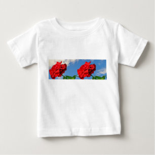 Camiseta De Bebé Rosa Don Juan con cielo azul
