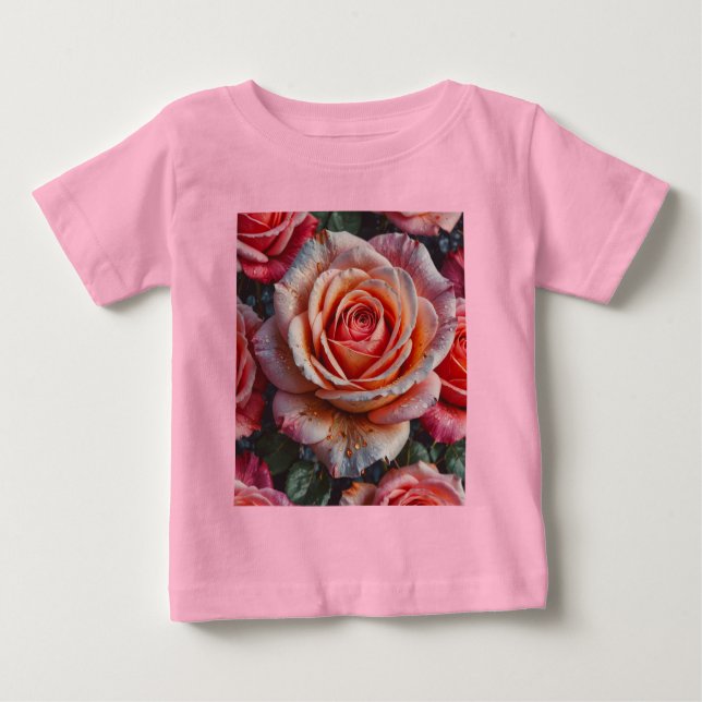 Camiseta De Bebé Rosa Gbright (Anverso)