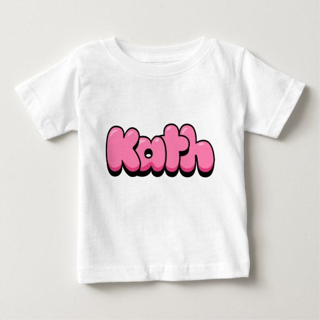 Camiseta de bebé rosa Kath (Anverso)