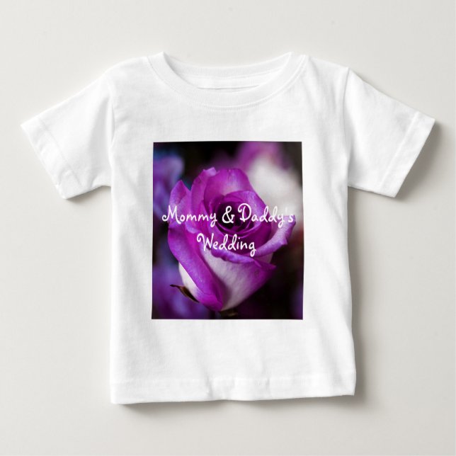 Camiseta De Bebé Rosa morado (Anverso)
