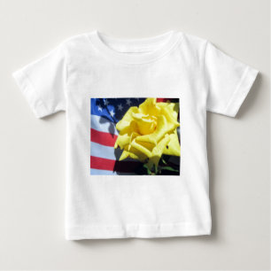 Camiseta De Bebé Rosa patriótico