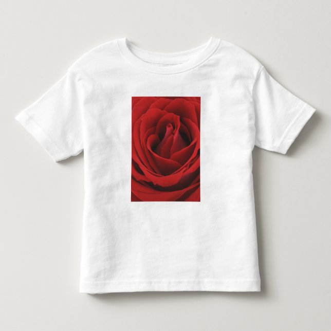 Camiseta De Bebé Rosa rojo floreciente (Anverso)