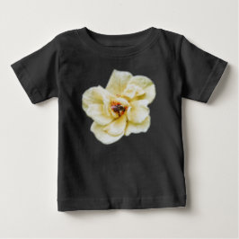 Camiseta De Bebé Rosa y abeja