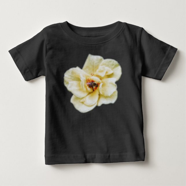 Camiseta De Bebé Rosa y abeja (Anverso)