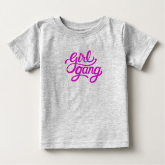 Camiseta De Bebé rosado de pandilla chica