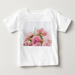 Camiseta De Bebé Rosas Bodas rosados