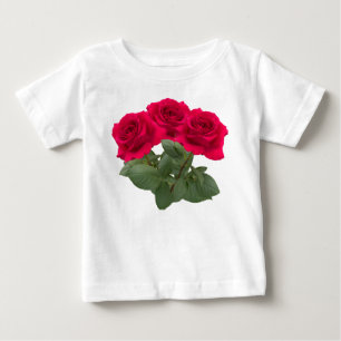 Camiseta De Bebé Rosas rojas