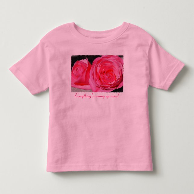 Camiseta De Bebé Rosas Trepadoras Rosadas (Anverso)