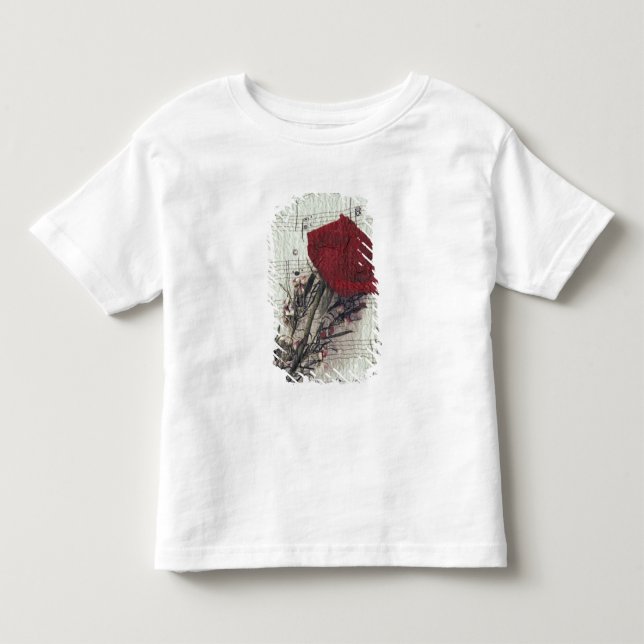 Camiseta De Bebé <Rose and Music> por Kim Koza 2 (Anverso)