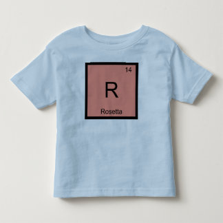 Camiseta De Bebé Rosetta Nombre Química Elemento Tabla Periódica