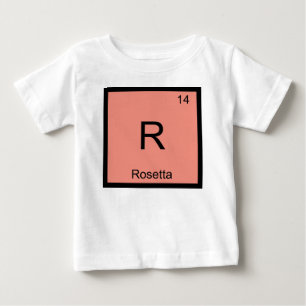 Camiseta De Bebé Rosetta Nombre Química Elemento Tabla Periódica