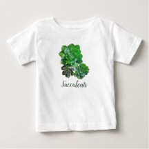 Rosette suculenta camiseta bebé