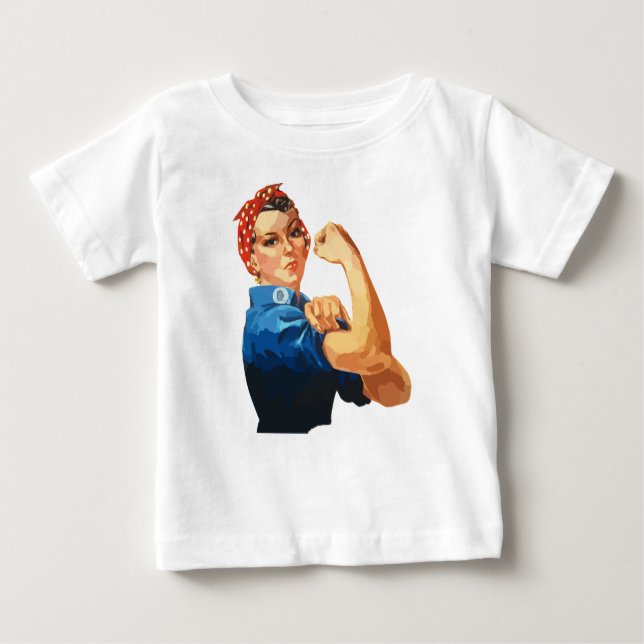 Camiseta De Bebé Rosie clásico de encargo el remachador (Anverso)