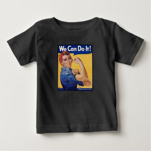 Camiseta De Bebé Rosie la Remachadora: Mujeres Fuertes Empoderamien