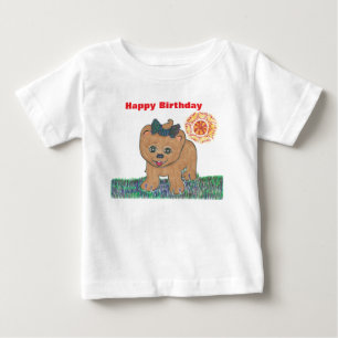 Camiseta De Bebé Rosie The Pomeranian Puppy