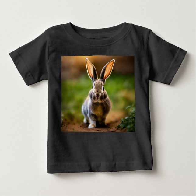 Camiseta De Bebé Rosie the Rabbit — Un susto en el matorral (Anverso)
