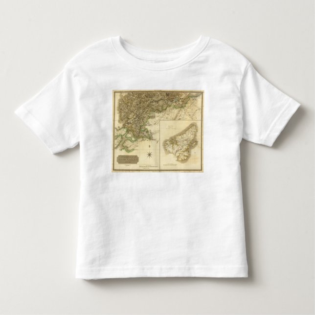 Camiseta De Bebé Ross meridional, condados de Cromarty (Anverso)