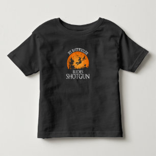 Camiseta De Bebé Rottweiler monta en la fiesta de Halloween del per