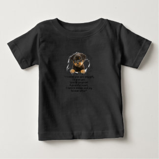 Camiseta De Bebé Rottweiler Puppy Si Pudiera Darle Algún Gif Gracio