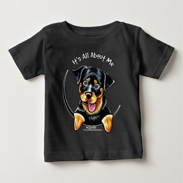 Camiseta De Bebé Rottweiler Todo Sobre Mí (Anverso)