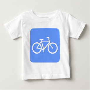 Camiseta De Bebé Rótulo de bicicleta - Azul bebé