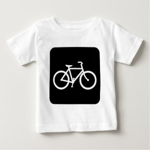Camiseta De Bebé Rótulo de bicicleta - Negro