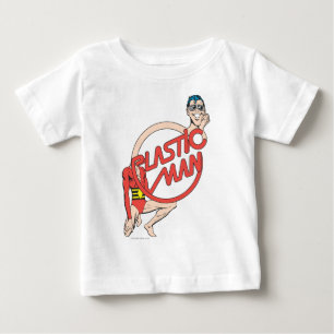 Camiseta De Bebé Rótulo de cuello de goma de hombre plástico