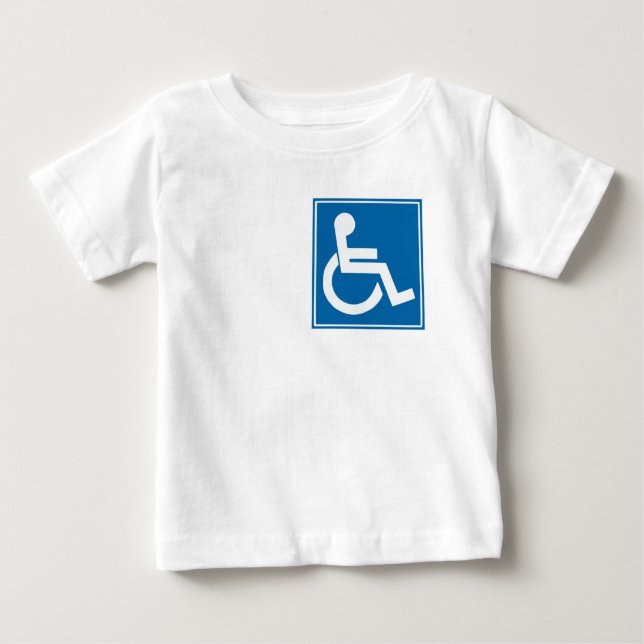 Camiseta De Bebé Rótulo de Handicap (Anverso)