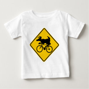 Camiseta De Bebé Rótulo de la carretera de la travesía de los