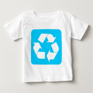 Camiseta De Bebé Rótulo de reciclaje - Azul cielo