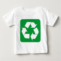 Rótulo de reciclaje - Verde de hierba
