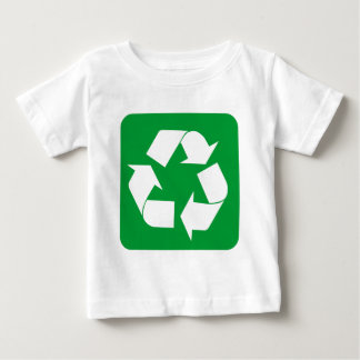 Camiseta De Bebé Rótulo de reciclaje - Verde de hierba