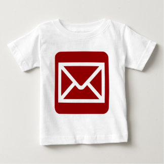 Camiseta De Bebé Rótulo de sobres - rojo rubí